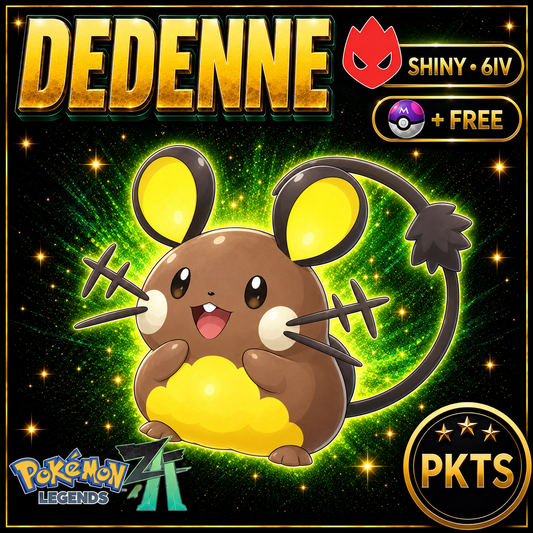 Shiny Alpha Dedenne — Pokémon Legends Z-A — PKTS product image