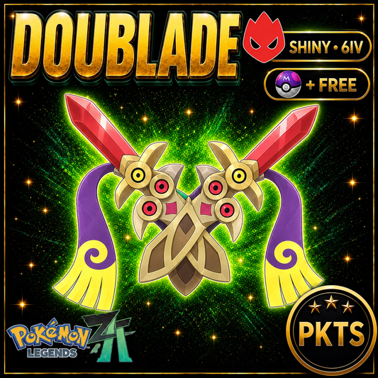 Shiny Alpha Doublade Pokémon Legends ZA 6IV Competitive Battle Ready - Image 1