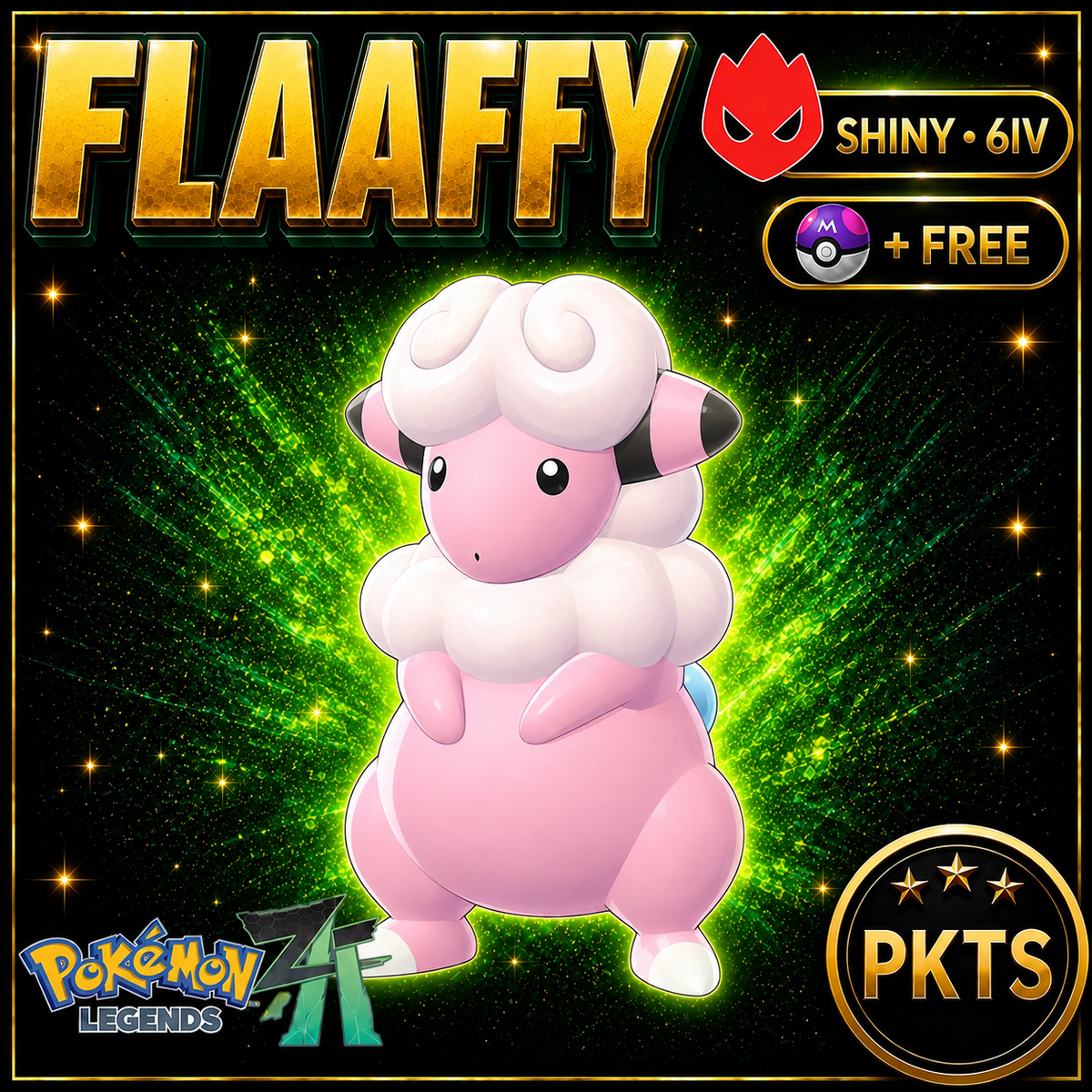 Shiny Alpha Flaaffy — Pokémon Legends Z-A — PKTS product image