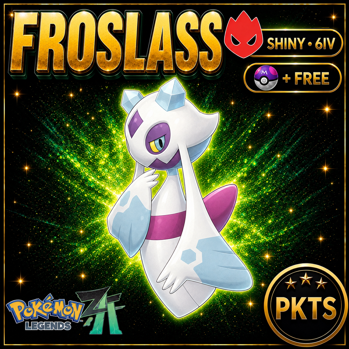 Shiny Alpha Froslass — Pokémon Legends Z-A — PKTS product image