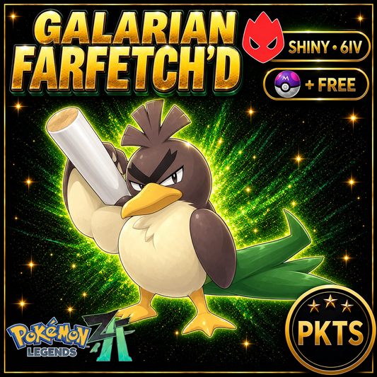 Shiny Alpha Galarian Farfetch'd — Pokémon Legends Z-A — PKTS product image