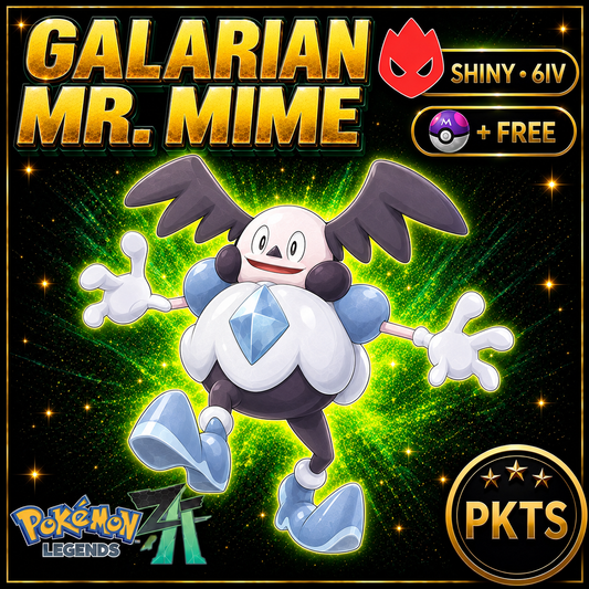 Shiny Alpha Galarian Mr. Mime — Pokémon Legends Z-A — PKTS product image