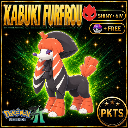 Shiny Alpha Kabuki Furfrou — Pokémon Legends Z-A — PKTS product image