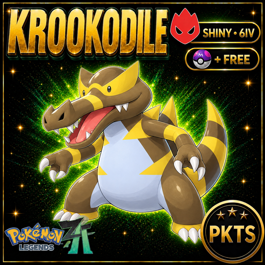 Shiny Alpha Krookodile — Pokémon Legends Z-A — PKTS product image