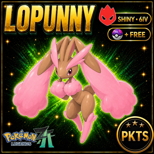 Shiny Alpha Lopunny — Pokémon Legends Z-A — PKTS product image
