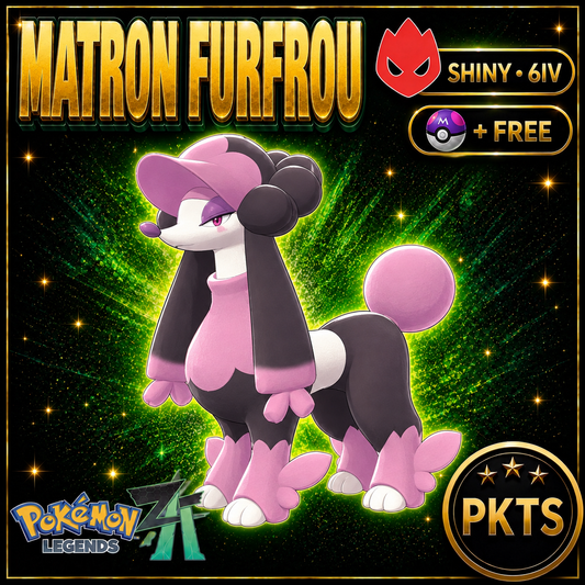Shiny Alpha Matron Furfrou — Pokémon Legends Z-A — PKTS product image