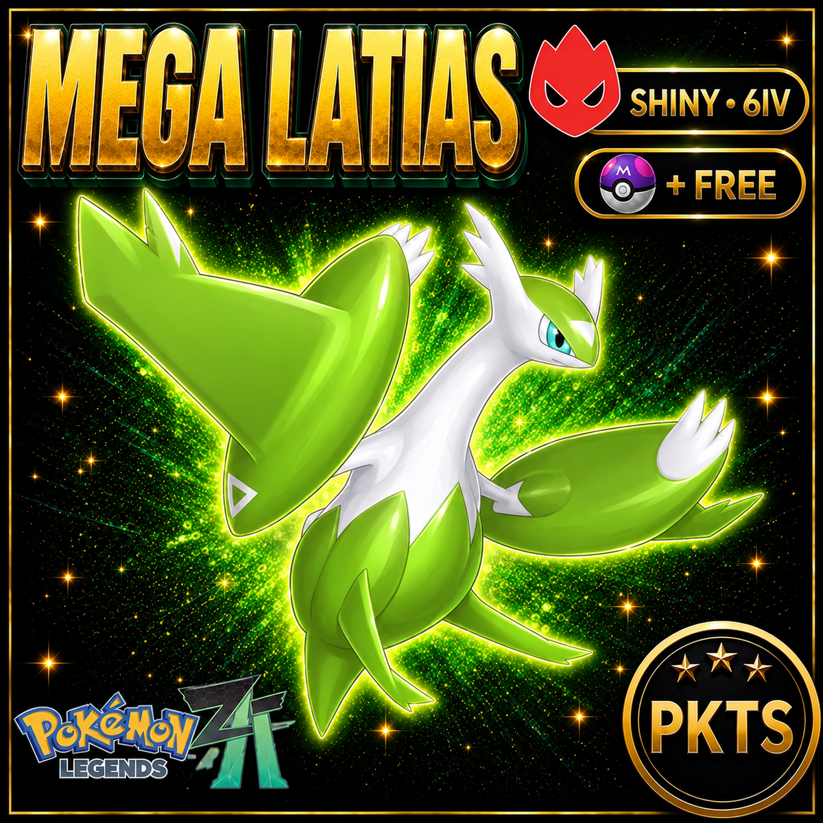 Shiny Alpha Latias — Pokémon Legends Z-A — PKTS product image