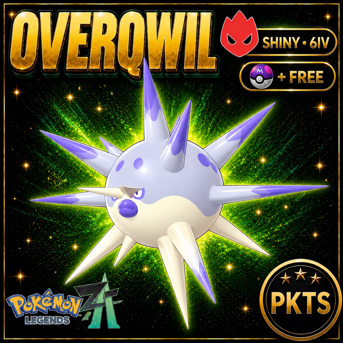 Shiny Alpha Overqwil — Pokémon Legends Z-A — PKTS product image