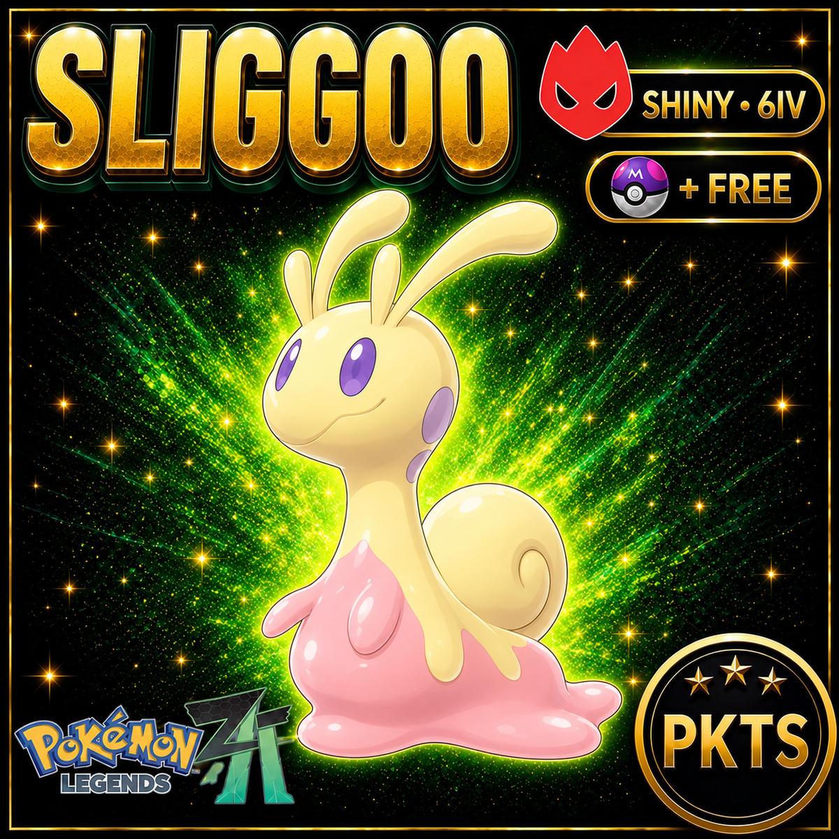 Shiny Alpha Sliggoo — Pokémon Legends Z-A — PKTS product image