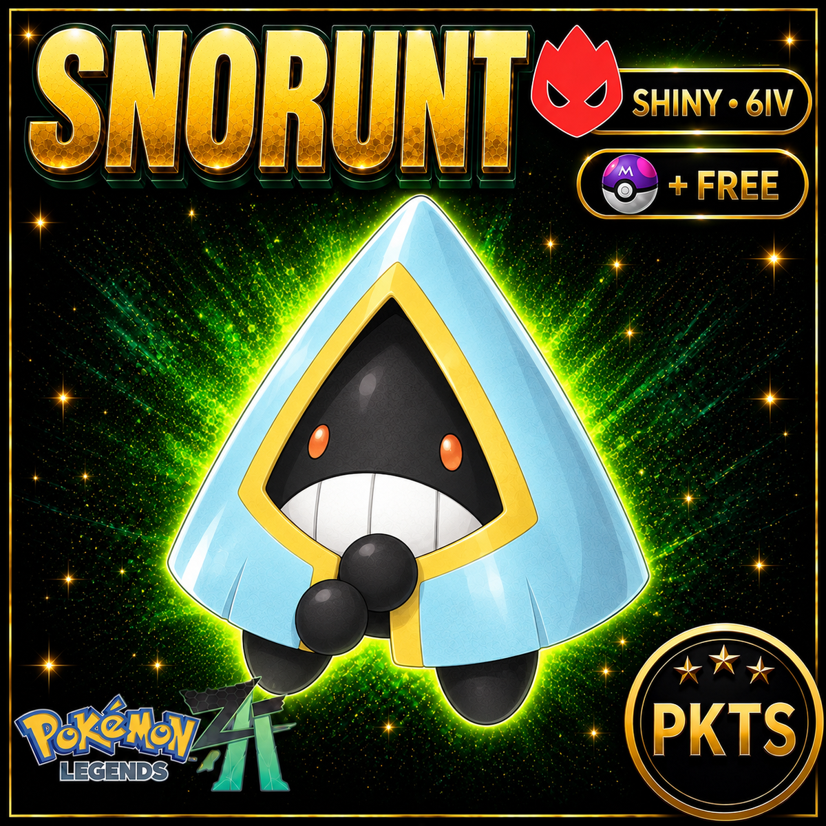Shiny Alpha Snorunt — Pokémon Legends Z-A — PKTS product image