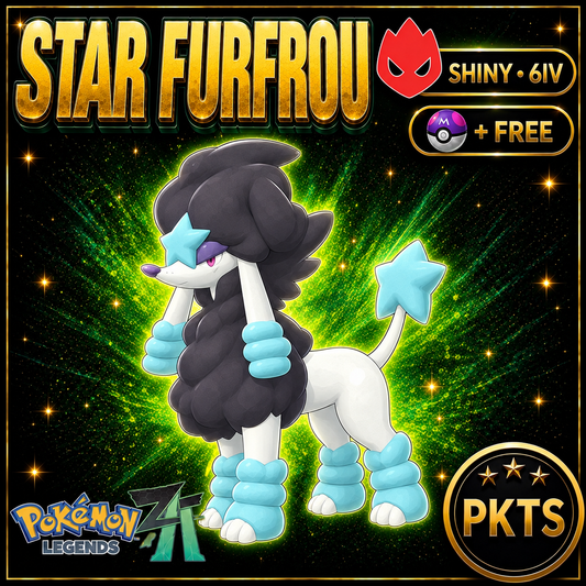 Shiny Alpha Star Furfrou — Pokémon Legends Z-A — PKTS product image