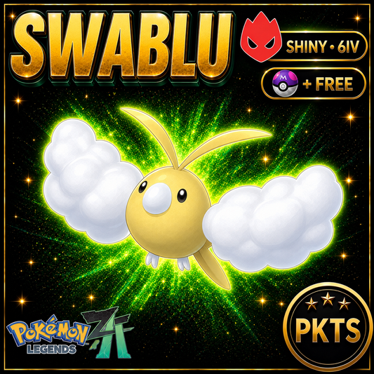 Shiny Alpha Swablu — Pokémon Legends Z-A — PKTS product image