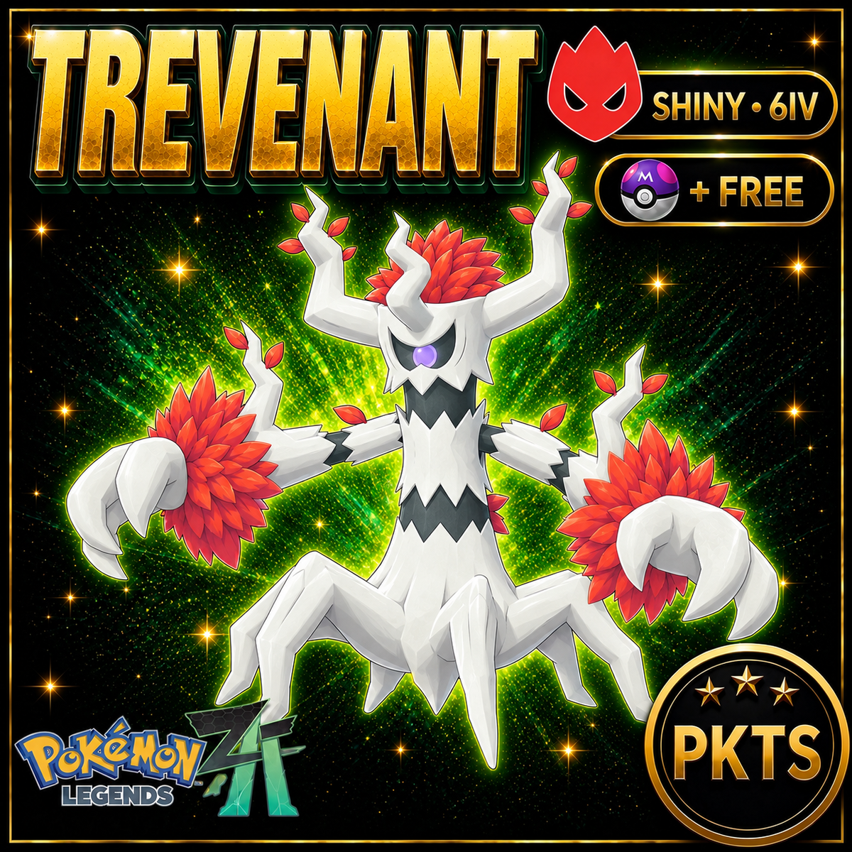 Shiny Alpha Trevenant — Pokémon Legends Z-A — PKTS product image