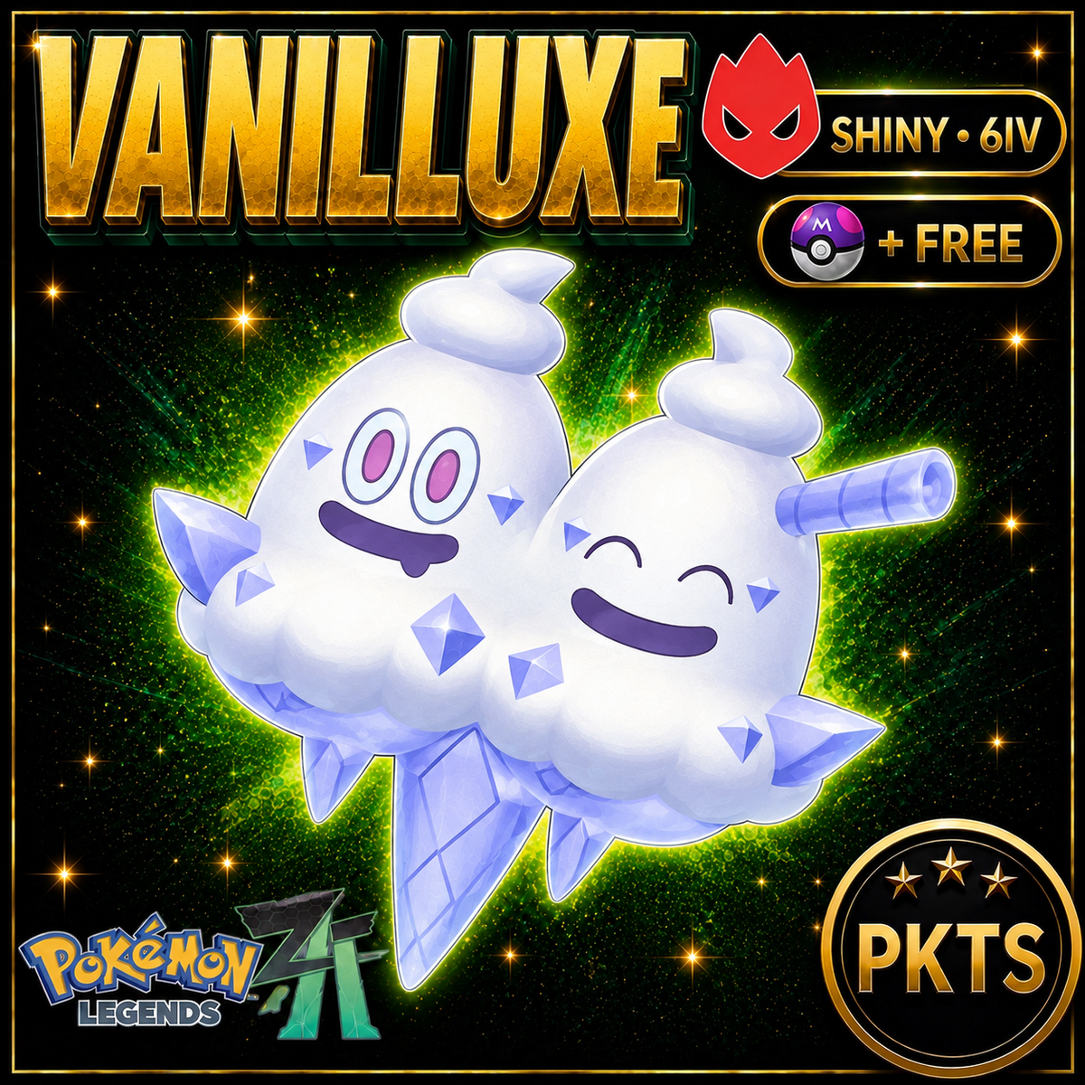 Shiny Alpha Vanilluxe — Pokémon Legends Z-A — PKTS product image