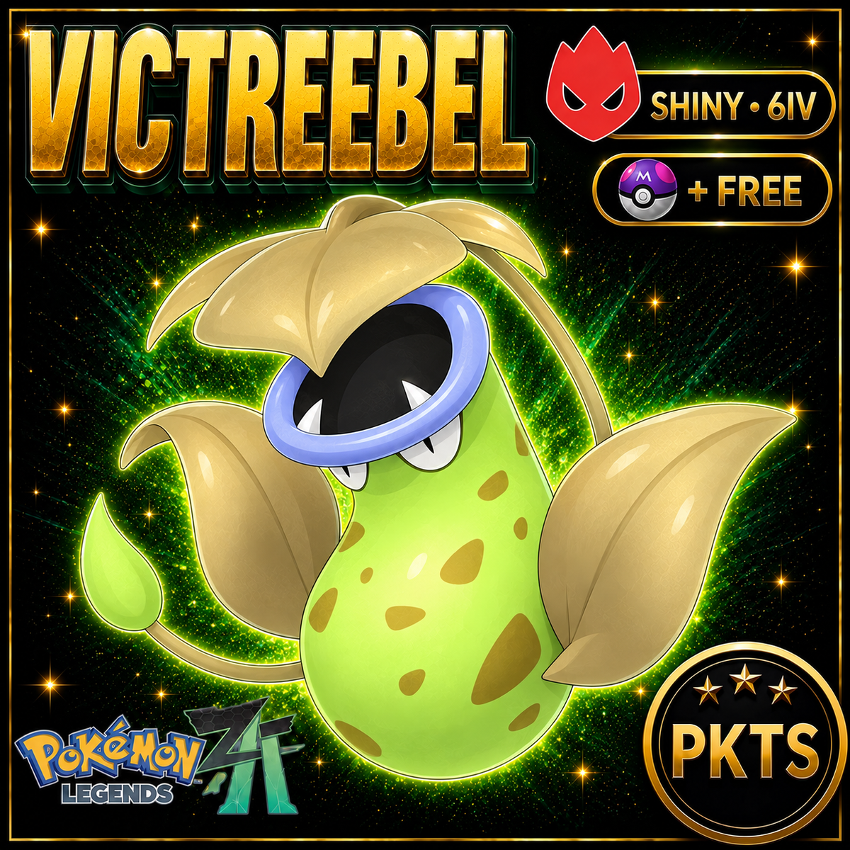 Shiny Alpha Victreebel — Pokémon Legends Z-A — PKTS product image