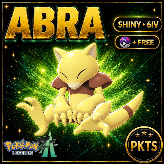 Shiny ABRA Pokémon Legends ZA 6IV Competitive Battle Ready - Image 1