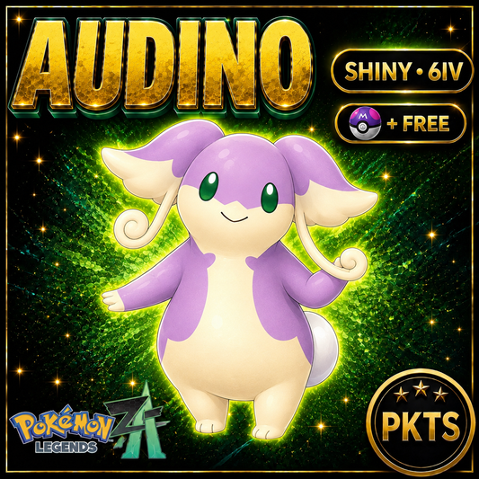 Shiny AUDINO Pokémon Legends ZA 6IV Competitive Battle Ready - Image 1