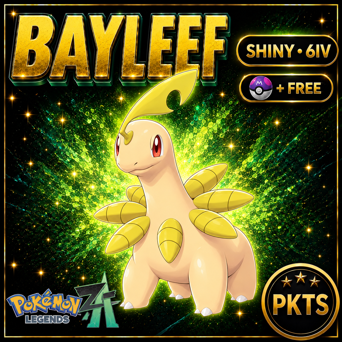 Shiny Bayleef — Pokémon Legends Z-A — PKTS product image