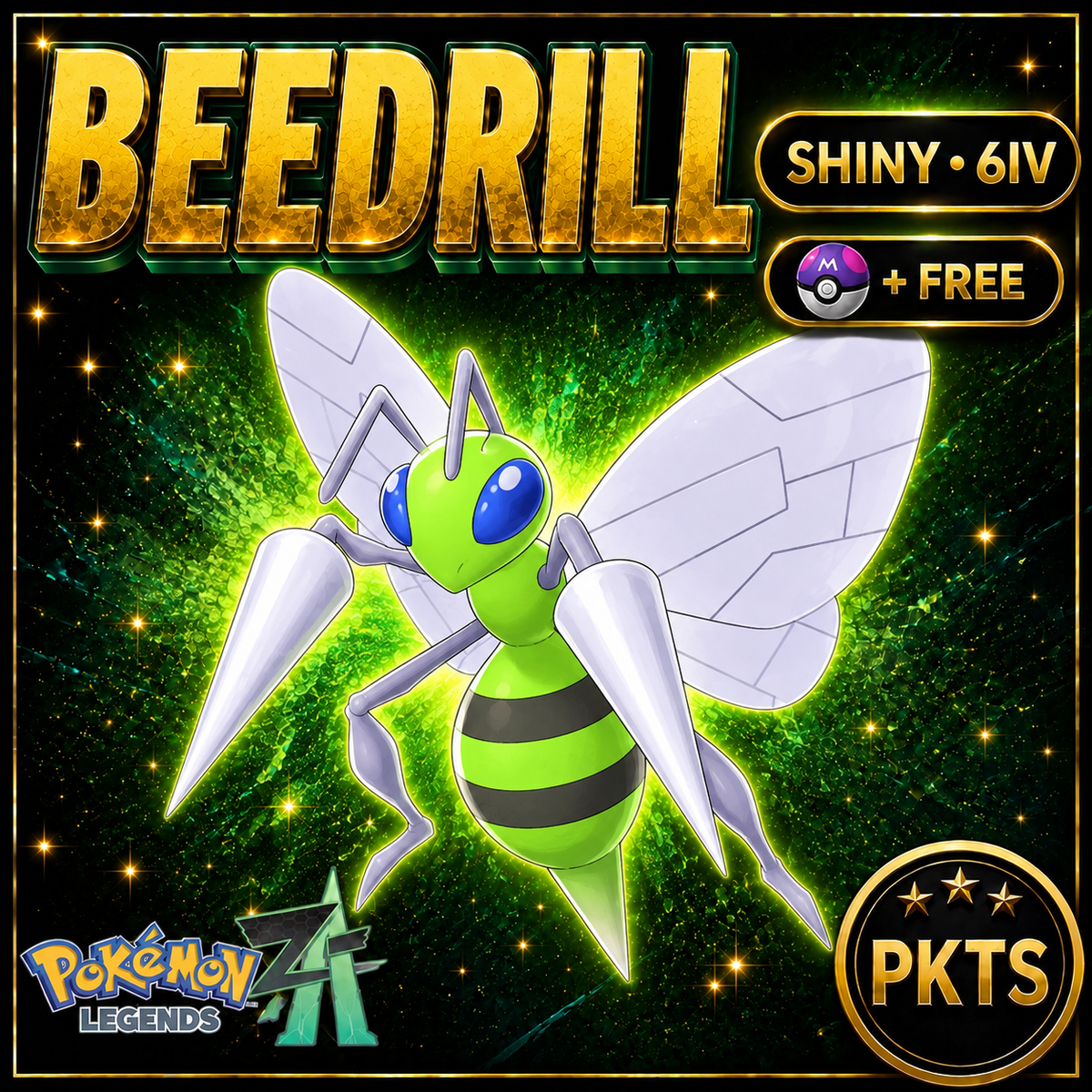 Shiny Beedrill — Pokémon Legends Z-A — PKTS product image