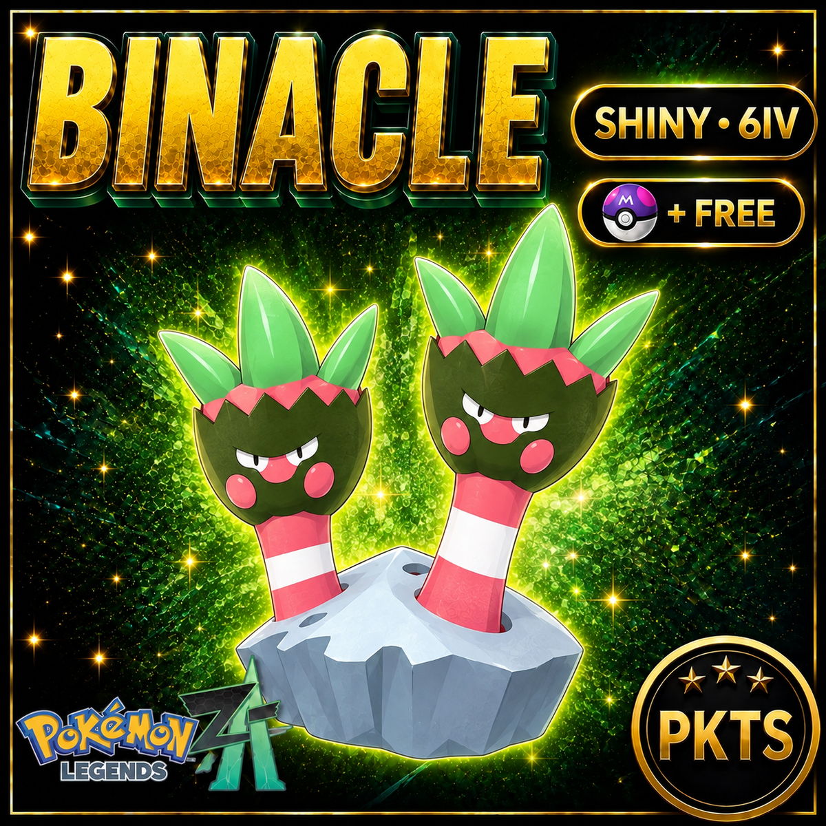 Shiny Binacle — Pokémon Legends Z-A — PKTS product image
