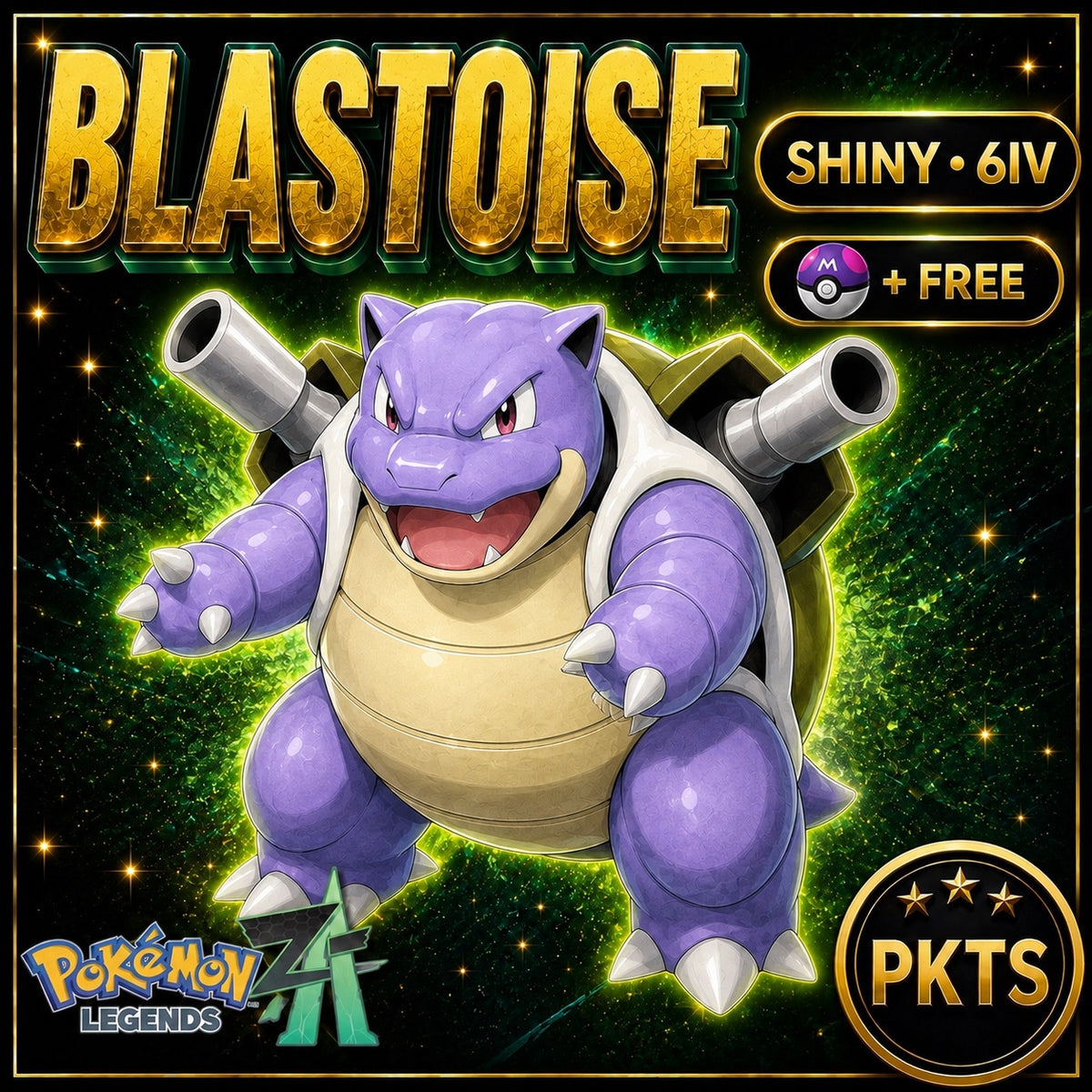 Shiny Blastoise — Pokémon Legends Z-A — PKTS product image