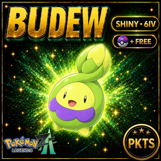 Shiny BUDEW Pokémon Legends ZA 6IV Competitive Battle Ready - Image 1