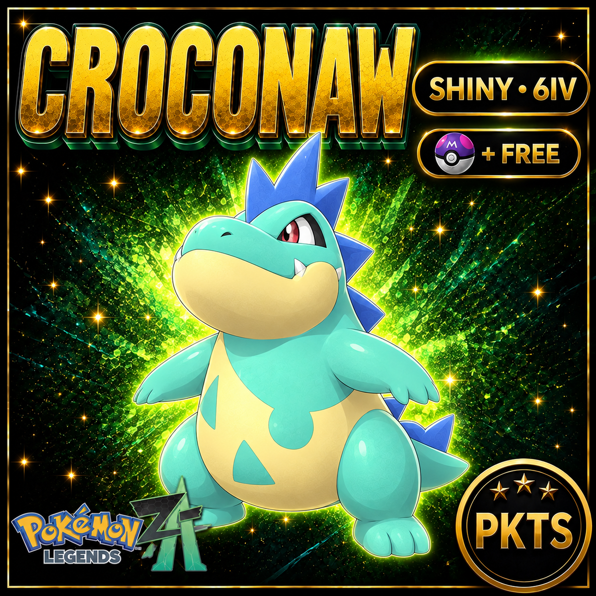 Shiny Croconaw — Pokémon Legends Z-A — PKTS product image