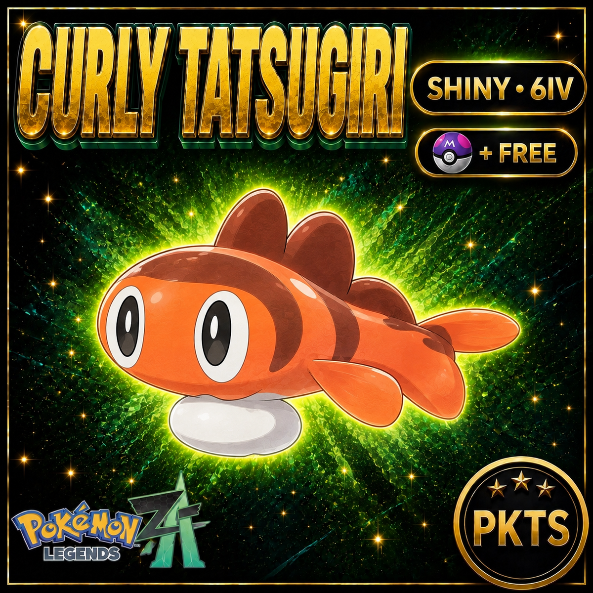 Shiny Curly Tatsugiri — Pokémon Legends Z-A — PKTS product image