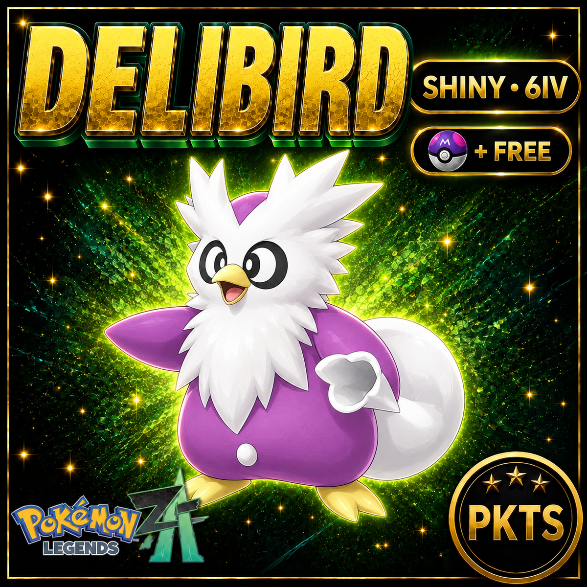 Shiny Delibird — Pokémon Legends Z-A — PKTS product image