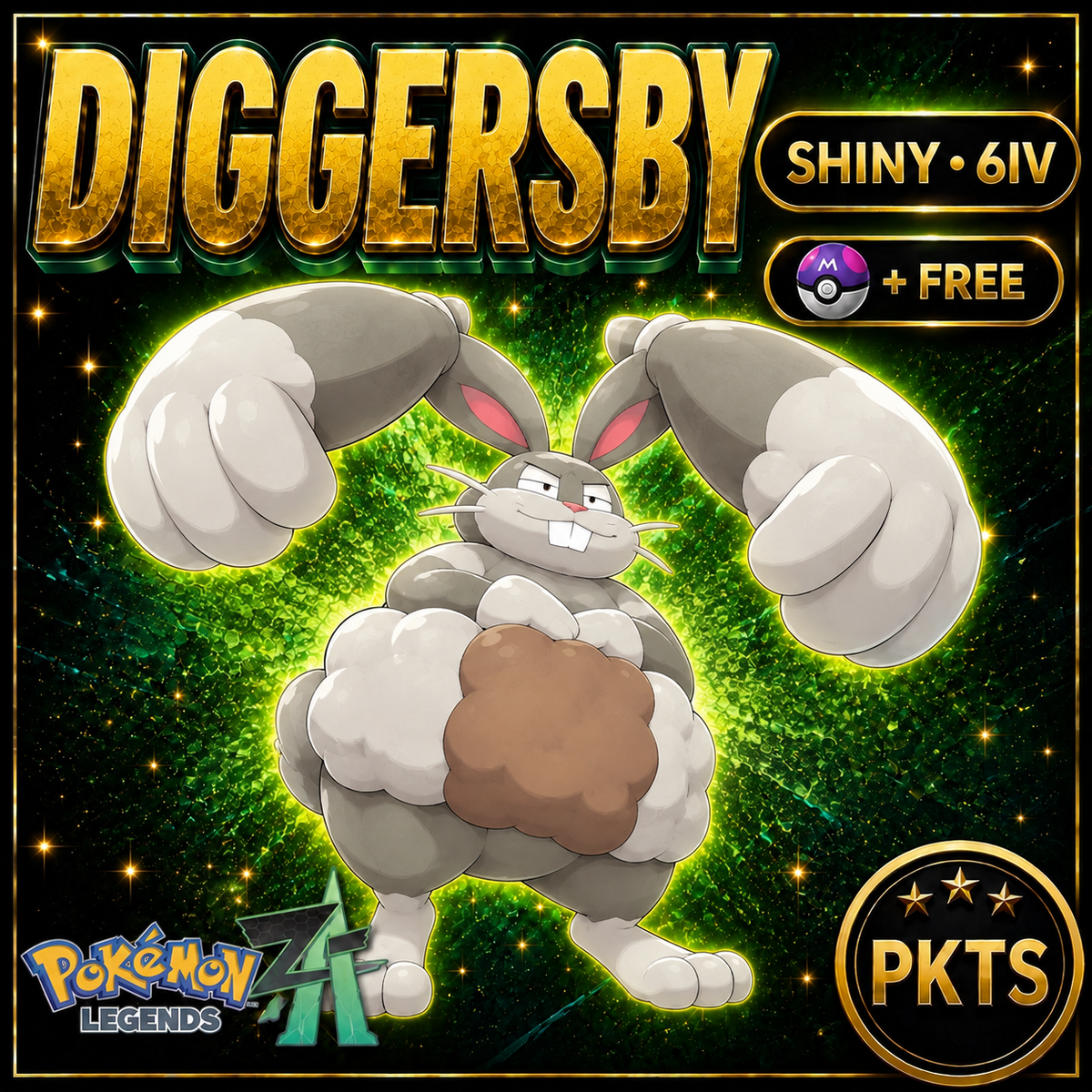 Shiny Diggersby — Pokémon Legends Z-A — PKTS product image