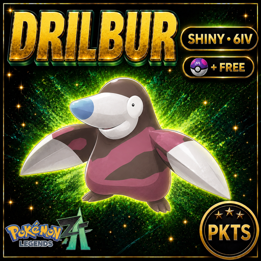 Shiny Drilbur — Pokémon Legends Z-A — PKTS product image