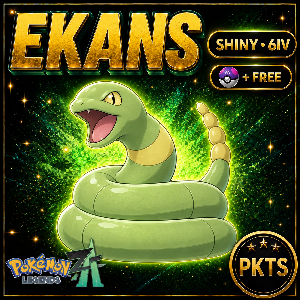 Shiny Ekans — Pokémon Legends Z-A — PKTS product image
