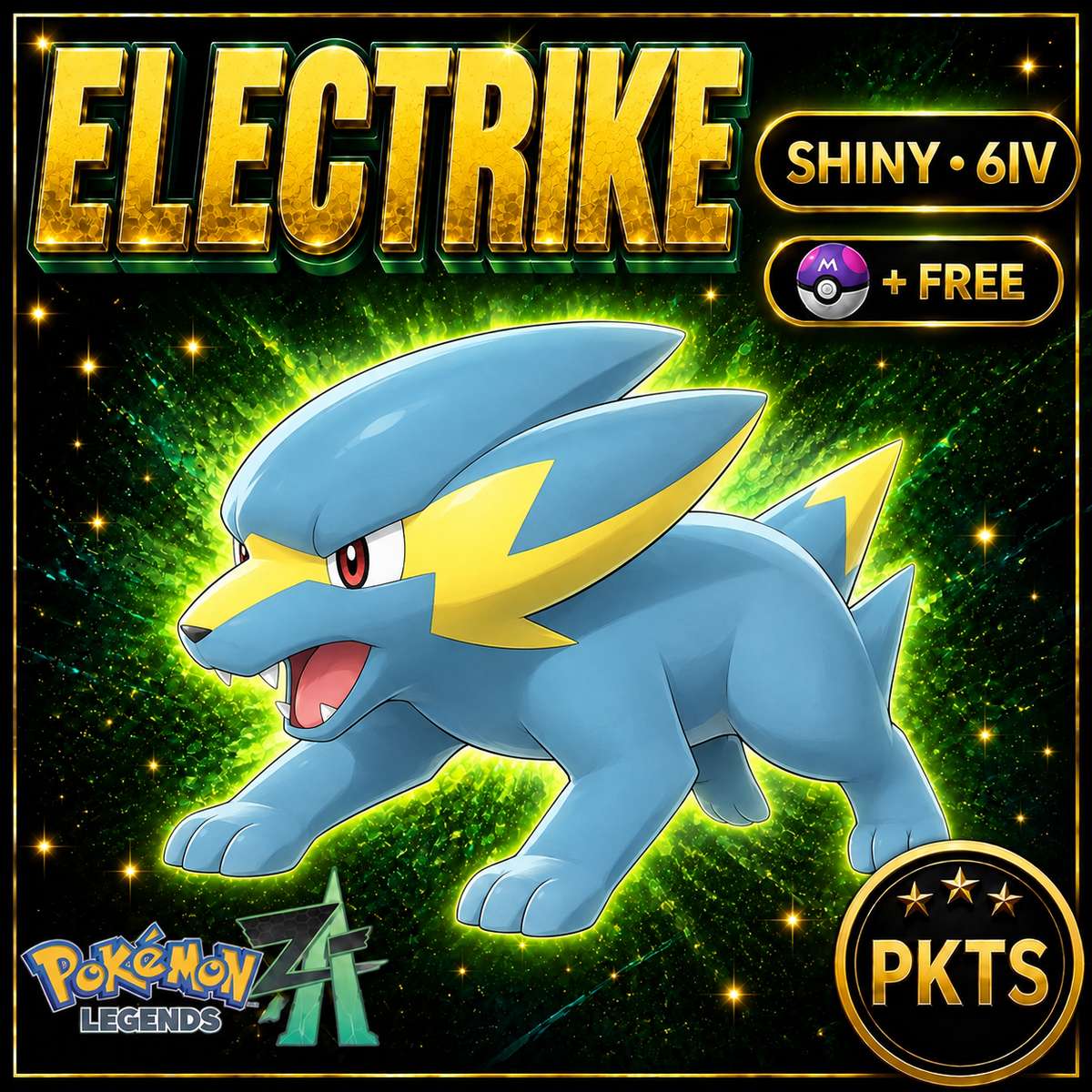 Shiny Electrike — Pokémon Legends Z-A — PKTS product image