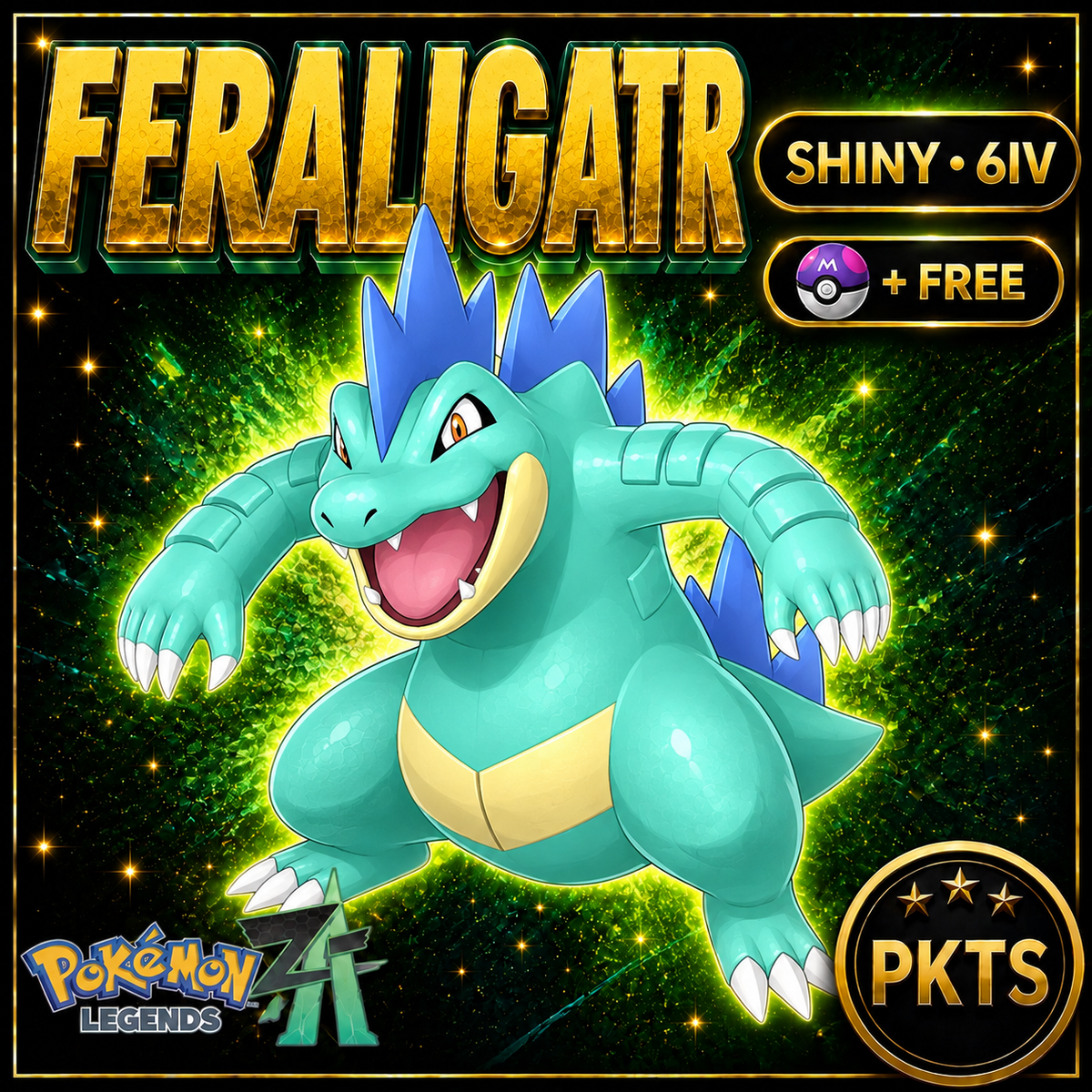 Shiny Feraligatr — Pokémon Legends Z-A — PKTS product image