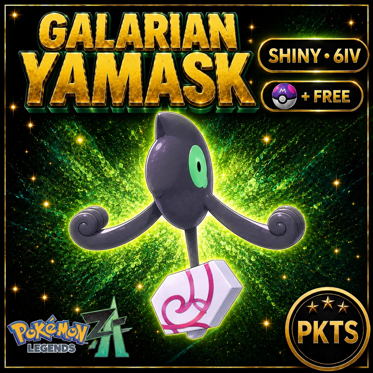 Shiny Galarian Yamask — Pokémon Legends Z-A — PKTS product image