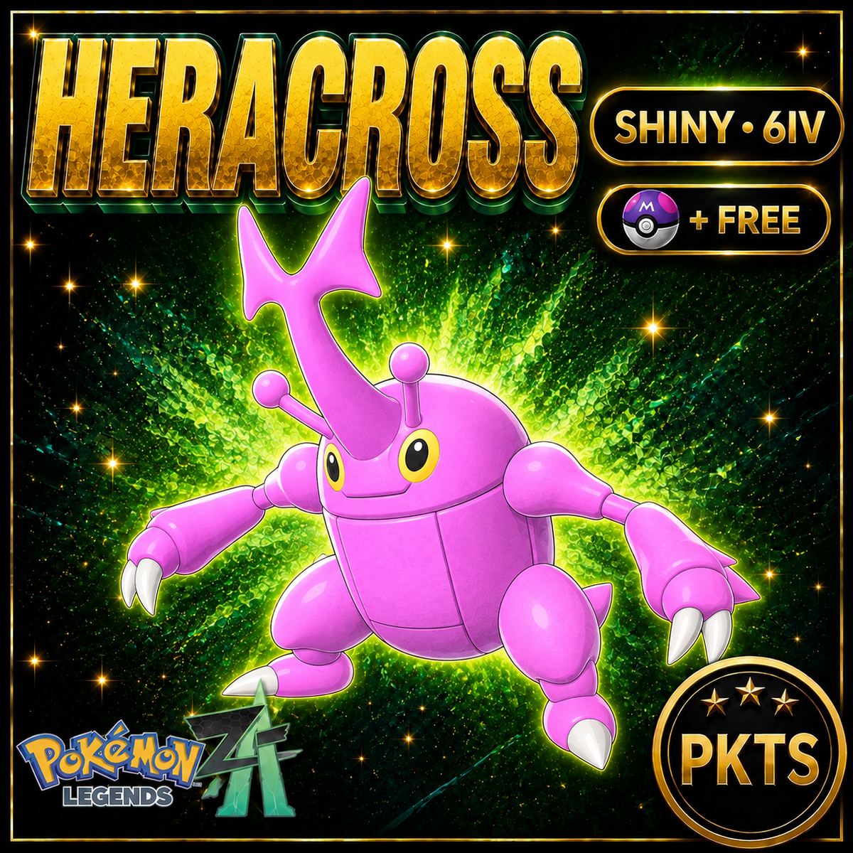 Shiny Heracross — Pokémon Legends Z-A — PKTS product image
