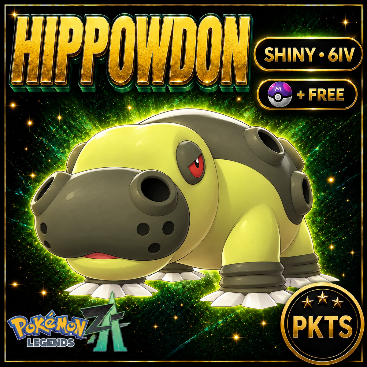 Shiny Hippowdon — Pokémon Legends Z-A — PKTS product image