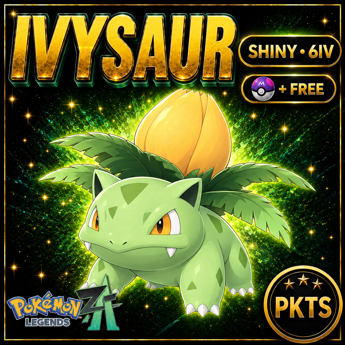 Shiny Ivysaur — Pokémon Legends Z-A — PKTS product image