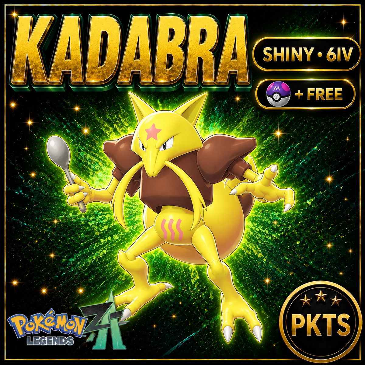 Shiny Kadabra — Pokémon Legends Z-A — PKTS product image