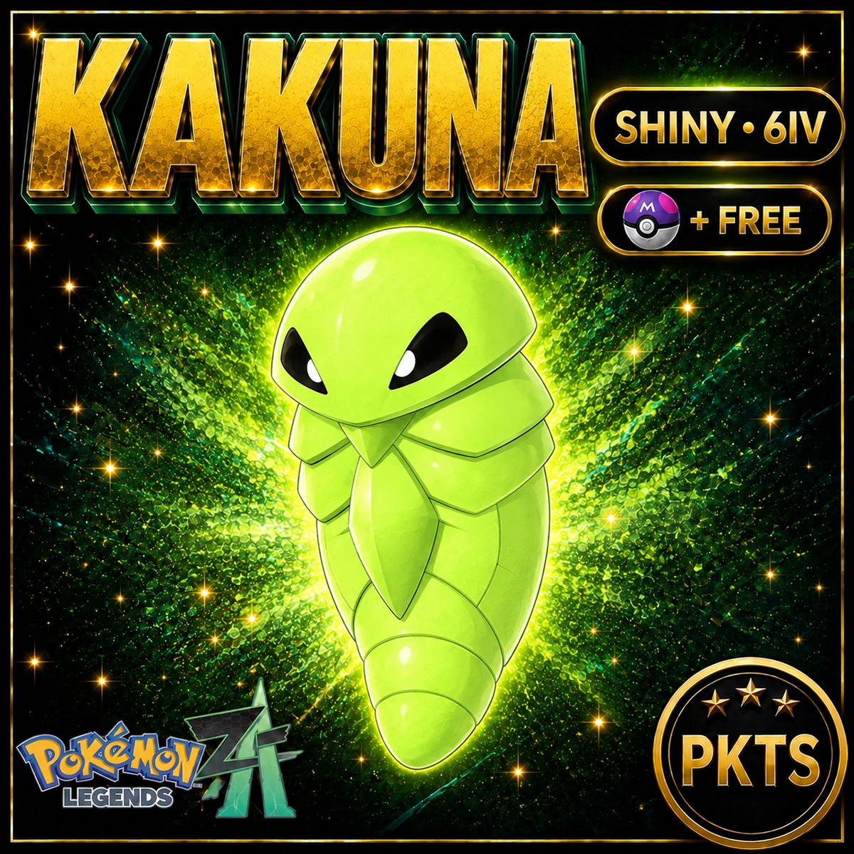 Shiny Kakuna — Pokémon Legends Z-A — PKTS product image