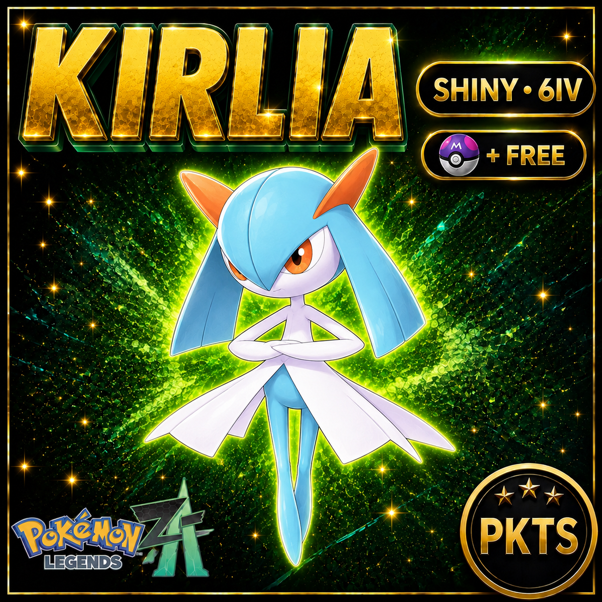 Shiny Kirlia — Pokémon Legends Z-A — PKTS product image
