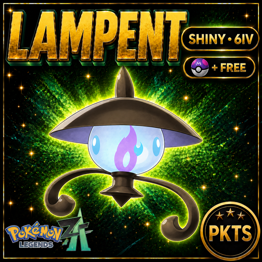 Shiny LAMPENT Pokémon Legends ZA 6IV Competitive Battle Ready - Image 1