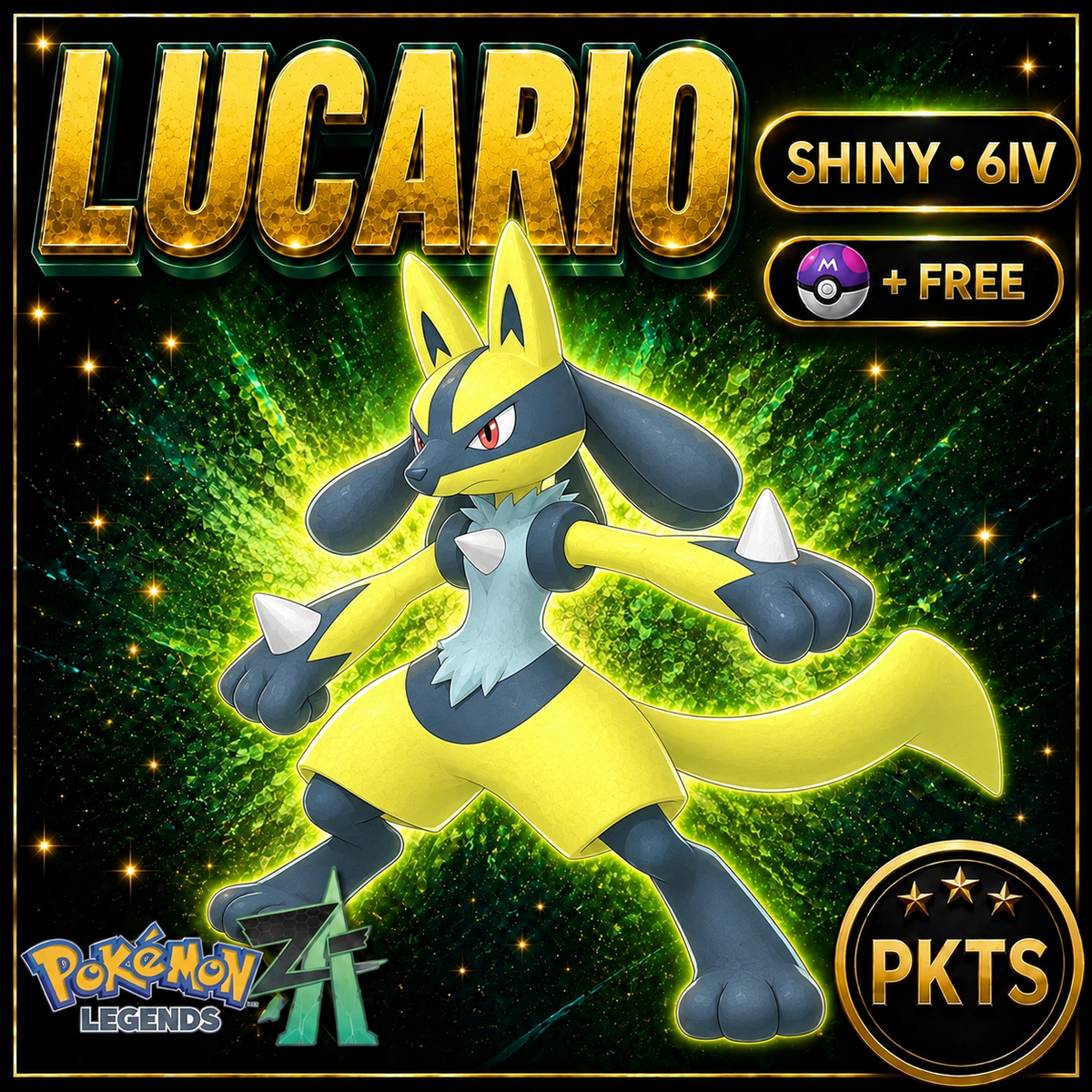Shiny Lucario — Pokémon Legends Z-A — PKTS product image
