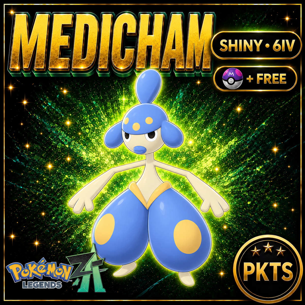 Shiny Medicham — Pokémon Legends Z-A — PKTS product image