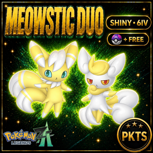 Shiny Meowstic Duo Pack — Pokémon Legends Z-A — PKTS product image