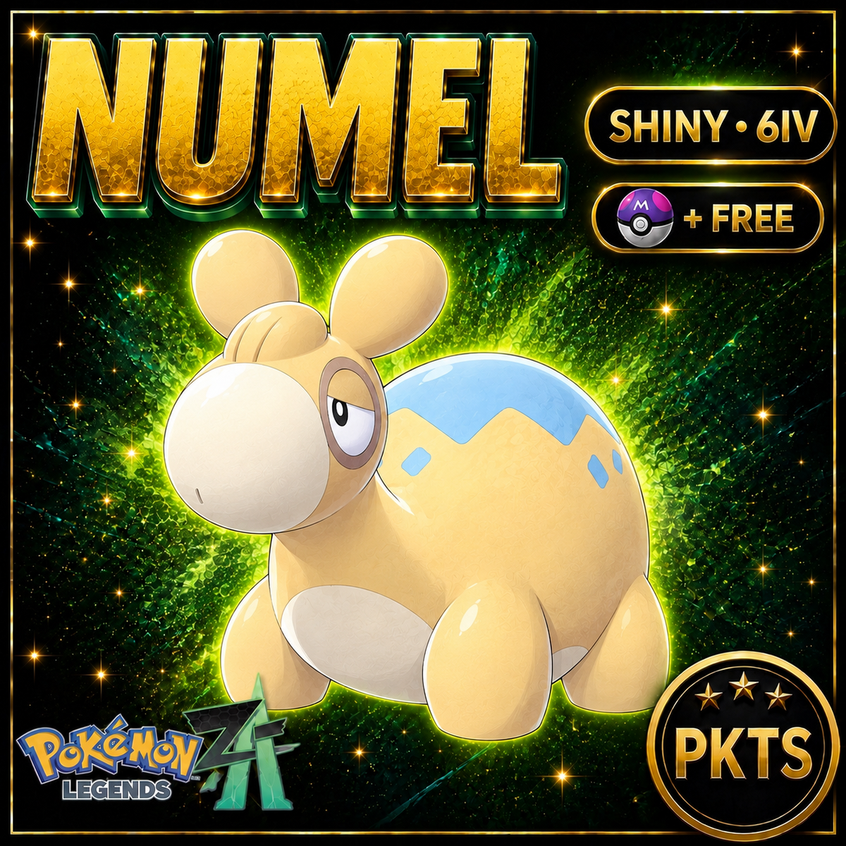 Shiny Numel — Pokémon Legends Z-A — PKTS product image
