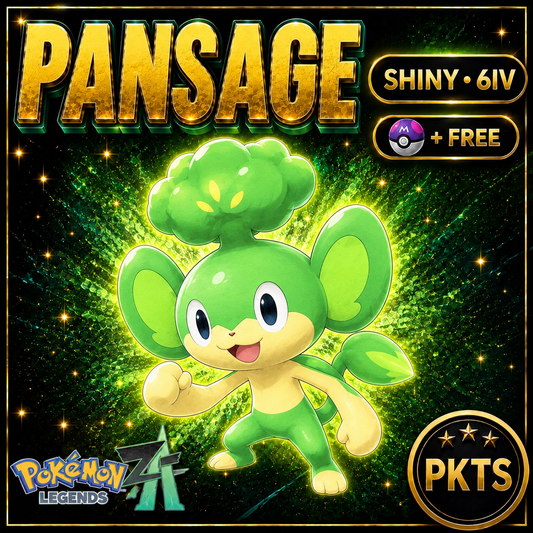 Shiny Pansage — Pokémon Legends Z-A — PKTS product image