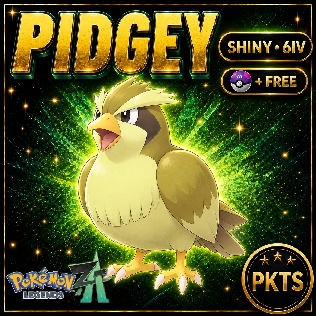 Shiny Pidgey — Pokémon Legends Z-A — PKTS product image