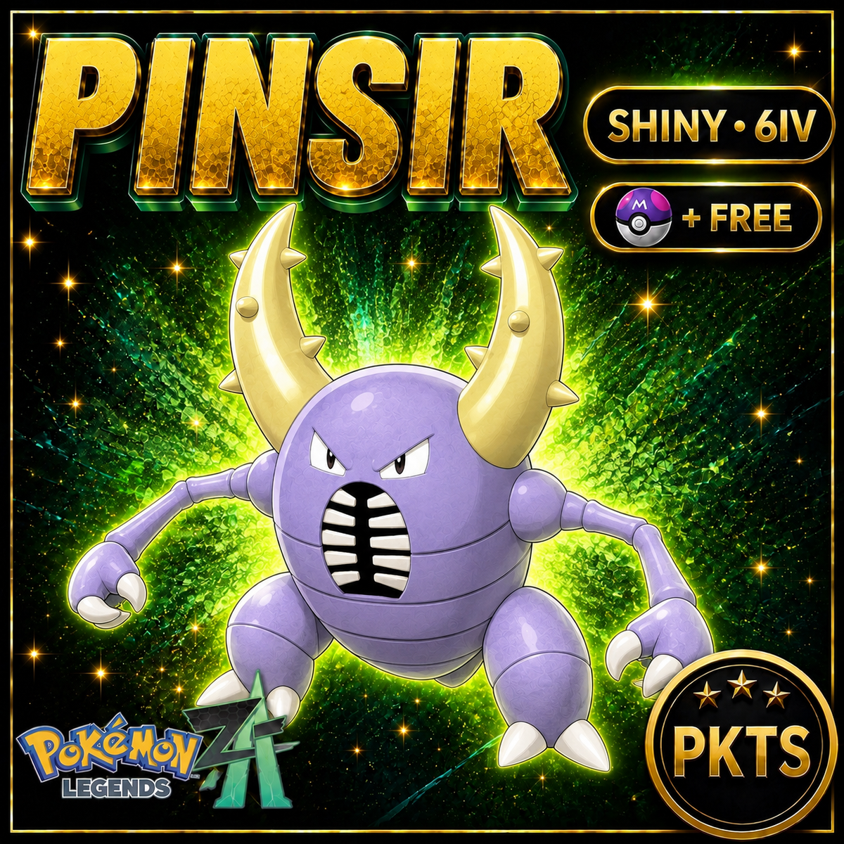 Shiny Pinsir — Pokémon Legends Z-A — PKTS product image