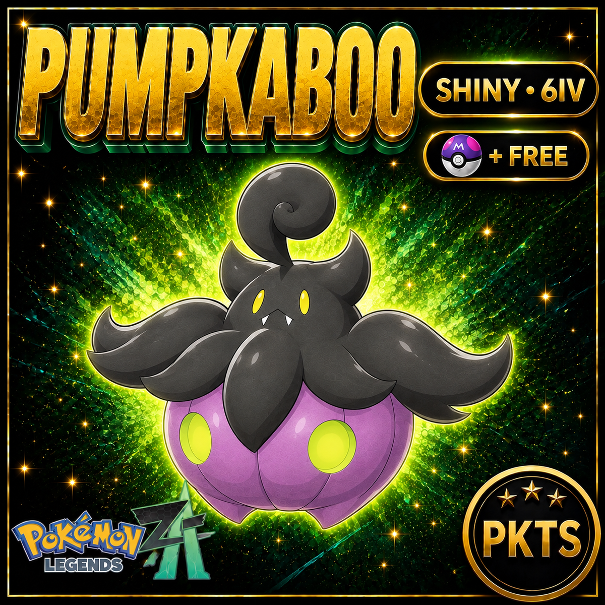 Shiny Pumpkaboo — Pokémon Legends Z-A — PKTS product image